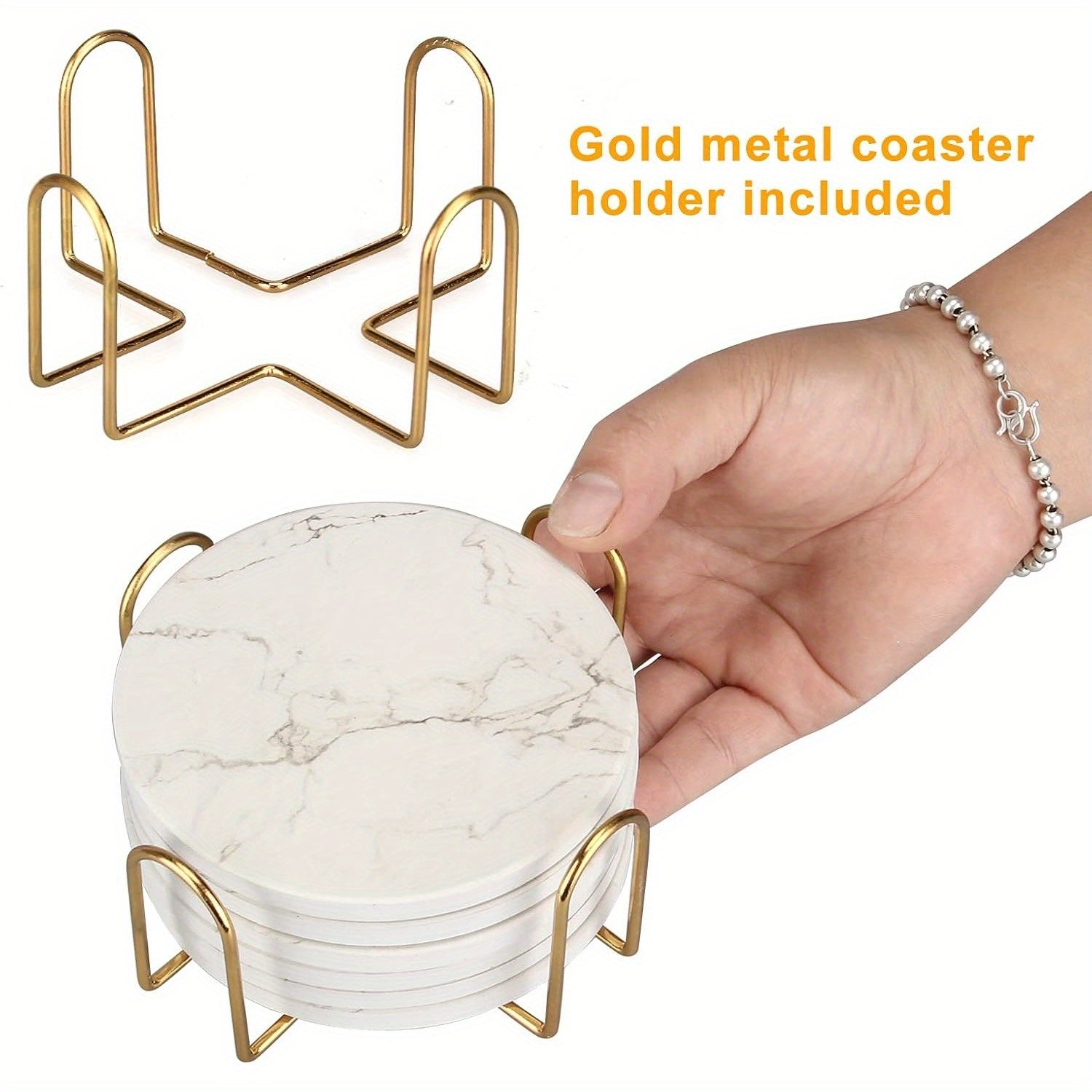 Marble Coaster Set