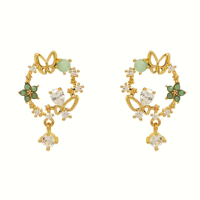 Turquoise Flower Earrings