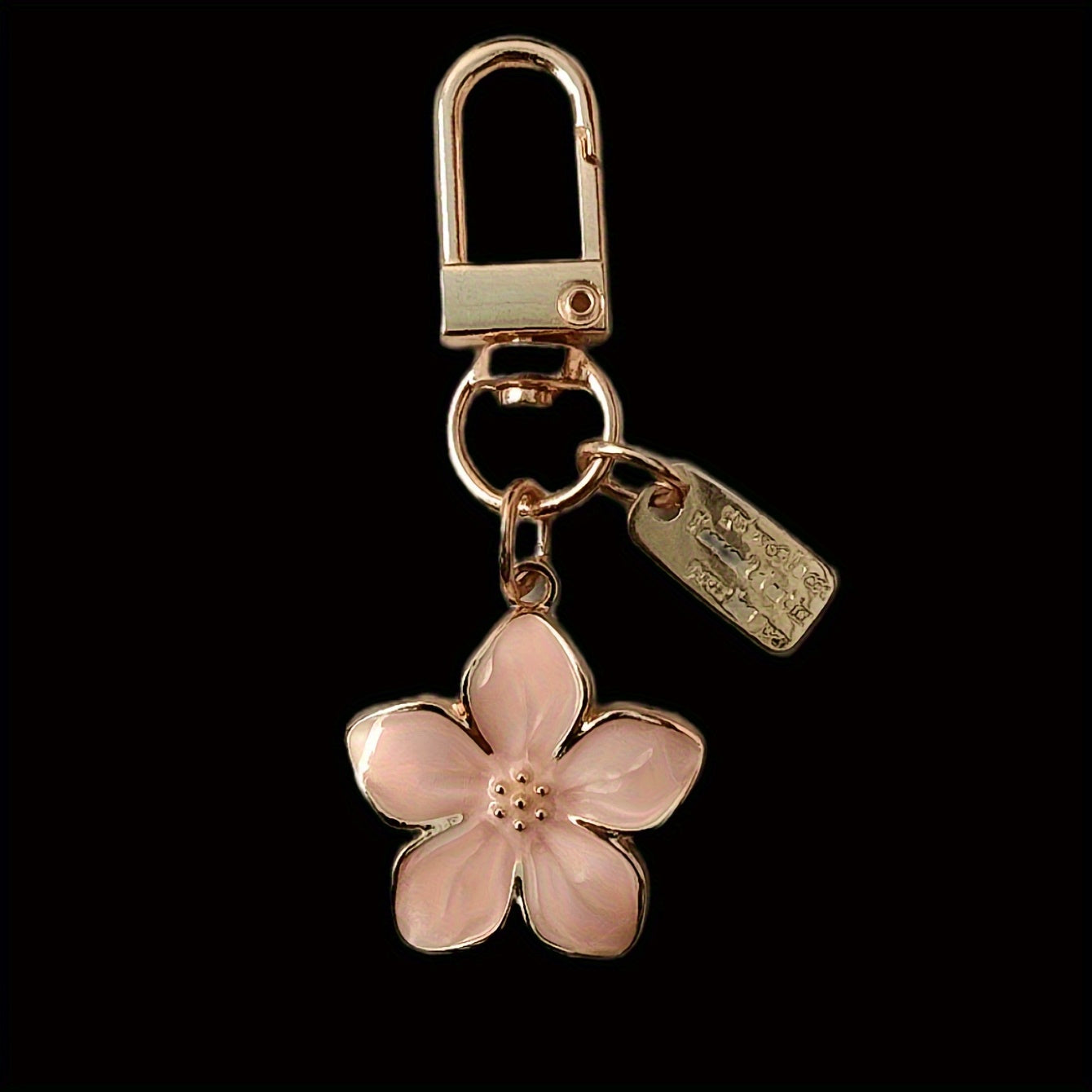 Sakura Alloy Keychain