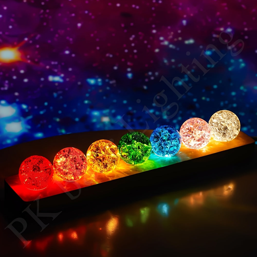 Crystal Sphere LampMeditation LED LightSerene Gift DecorCrystal Meditation LampLED Sphere Gift