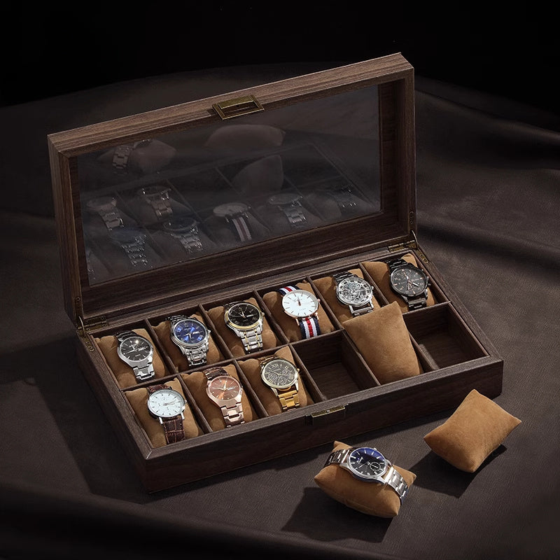 Luxury Faux Leather Watch Display Case for Men  Women