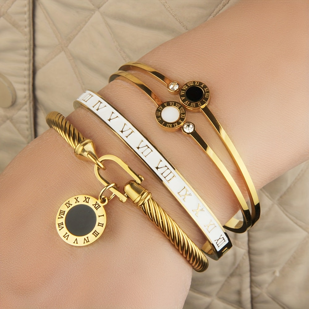 Elegant Rose Bracelet Set