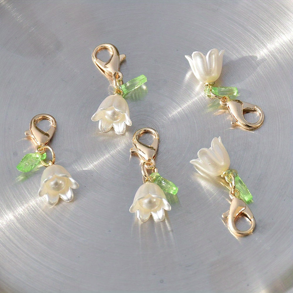 Lily Flower Keychain Set