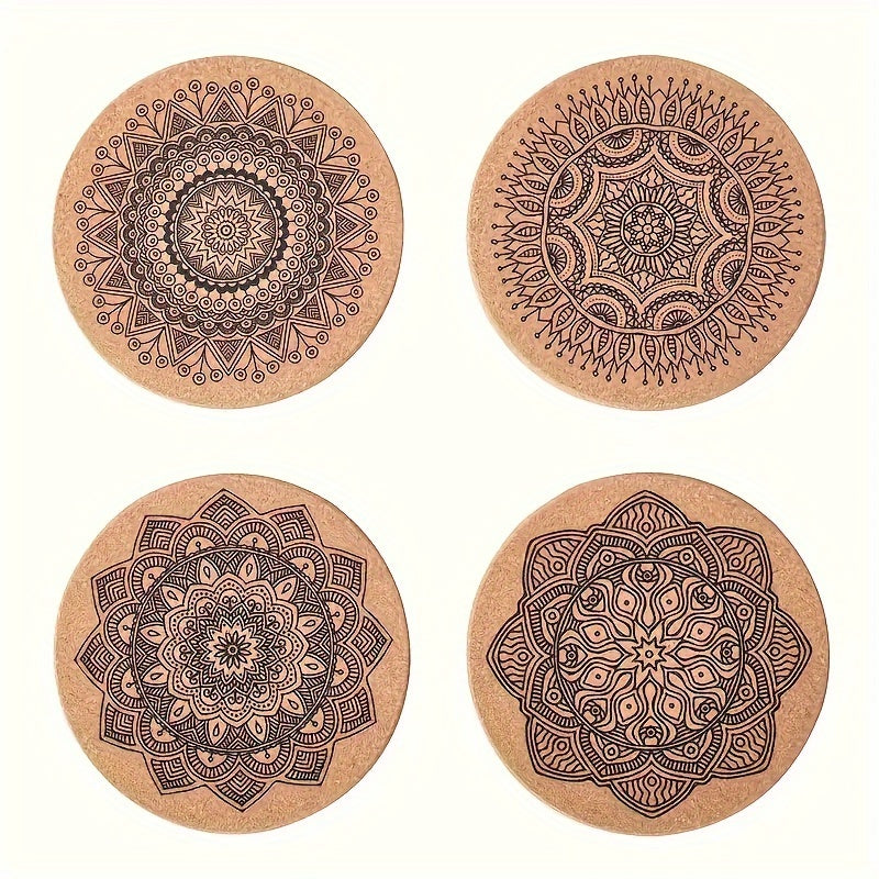 Floral Cork Coasters