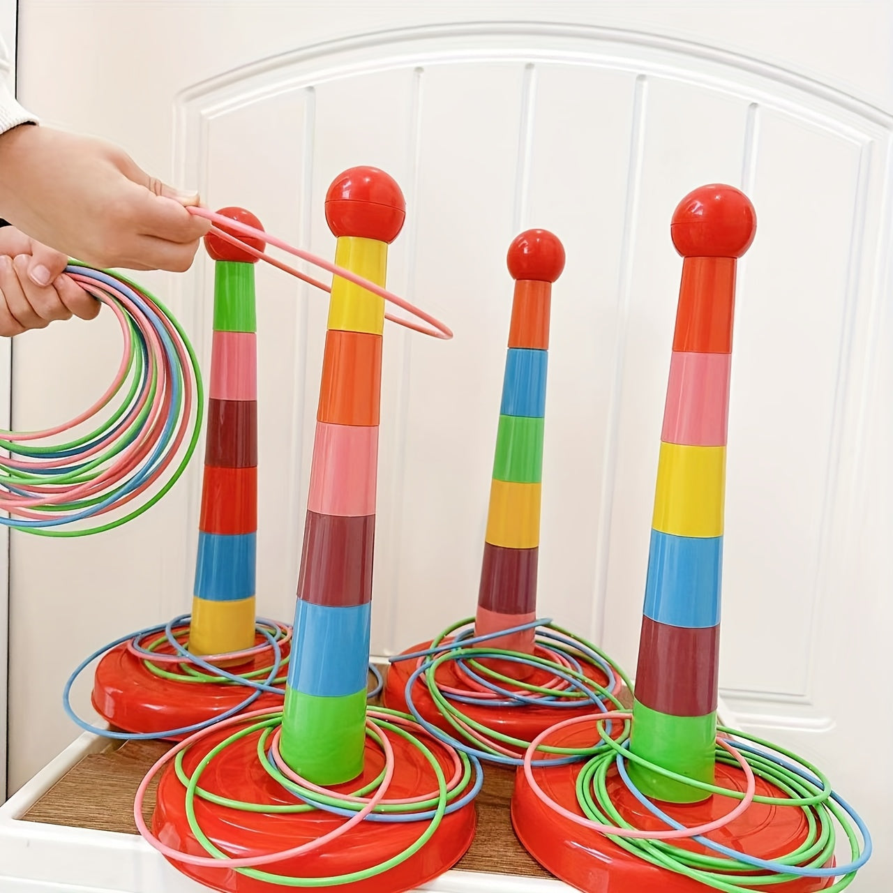 Kids Ring Toss FunOutdoor Play RingsChildrens Lawn GameParty Ring TossFun Yard Game