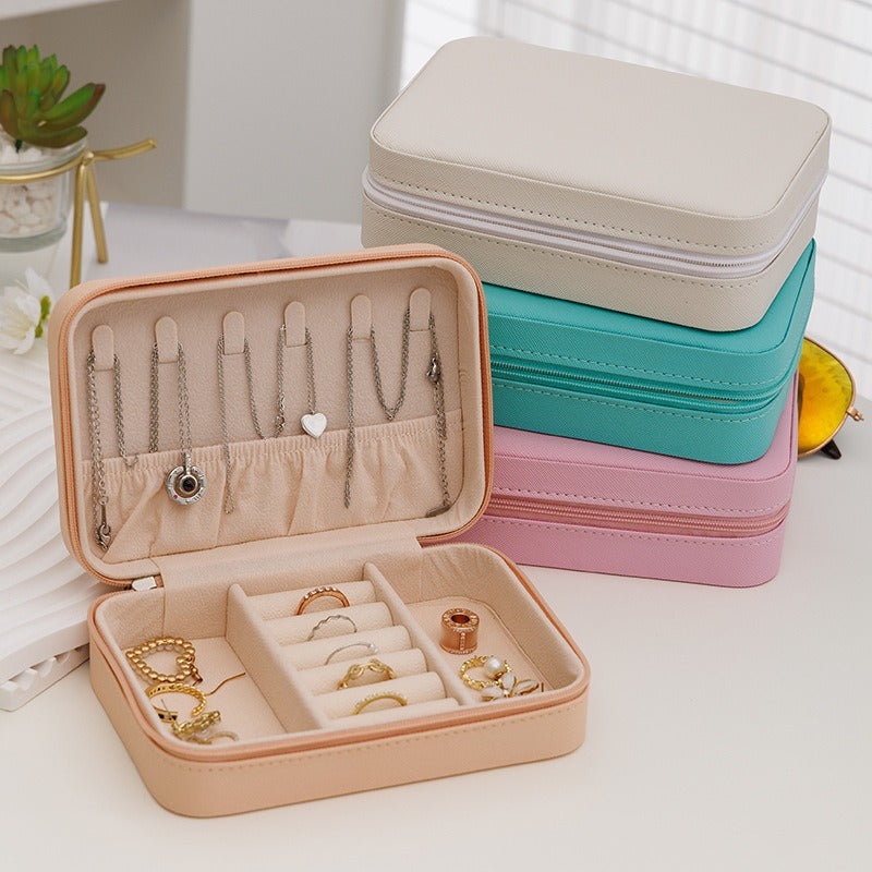 Faux Leather Jewelry Box